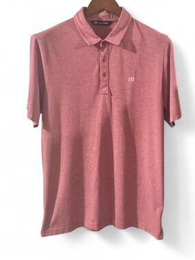 Men’s TravisMathew Univ. of Oklahoma Sooners Red Performance Polo Size Large